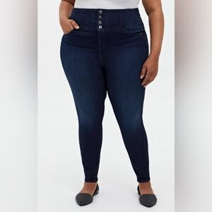 New With Tag Torrid Corset Skinny Premium Stretch High-Rise Jean